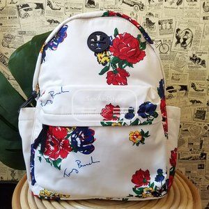 Tory Burch Printed Backpack Tea Rose Floral Nylon